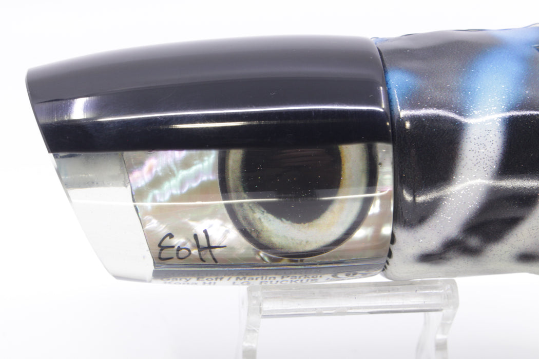 Marlin Magic White Abalone Black Back Taxi Eyes Large Ruckus 14" 11.3oz FT Vinyl Wahoo