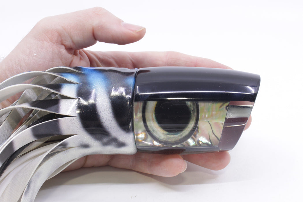 Marlin Magic White Abalone Black Back Taxi Eyes Large Ruckus 14" 11.3oz FT Vinyl Wahoo