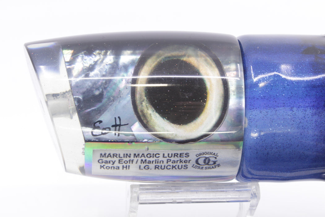 Marlin Magic Tahitian MOP Black Back Large Ruckus 14" 11.3oz FT Vinyl Blue Tiger