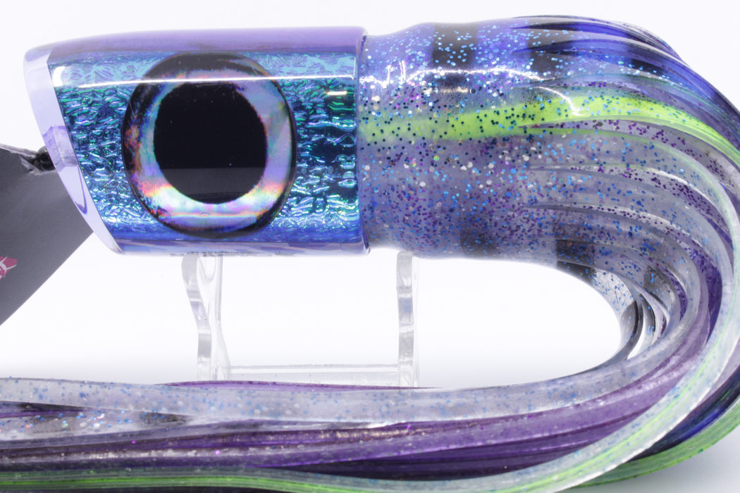 Pulsator Lures Ice Blue-Blue Dragon Skin Taxi Eyes Dominator 14" 12oz Skirted GZE