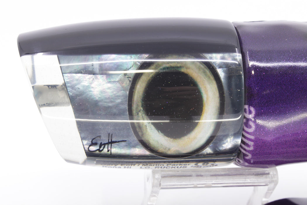 Marlin Magic Tahitian MOP Black Back Large Ruckus 14" 11.3oz FT Vinyl Grape Juice