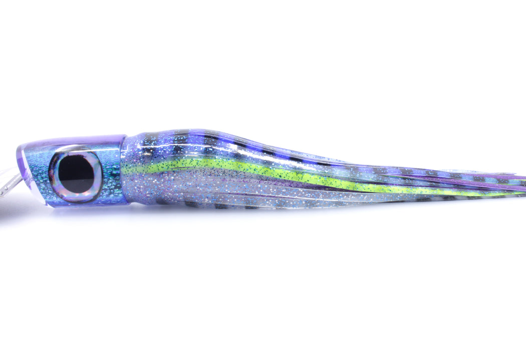 Pulsator Lures Ice Blue-Blue Dragon Skin Taxi Eyes Dominator 14" 12oz Skirted GZE