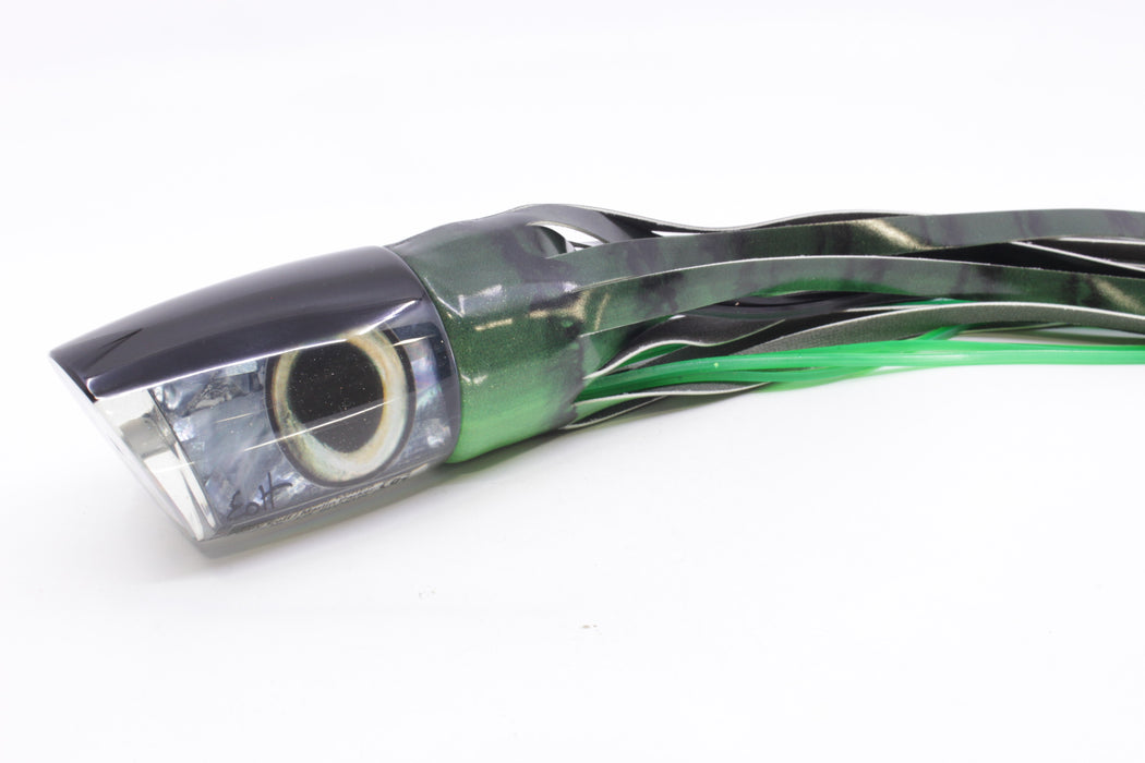 Marlin Magic Tahitian MOP Black Back Large Ruckus 14" 11.3oz FT Vinyl Green Tiger