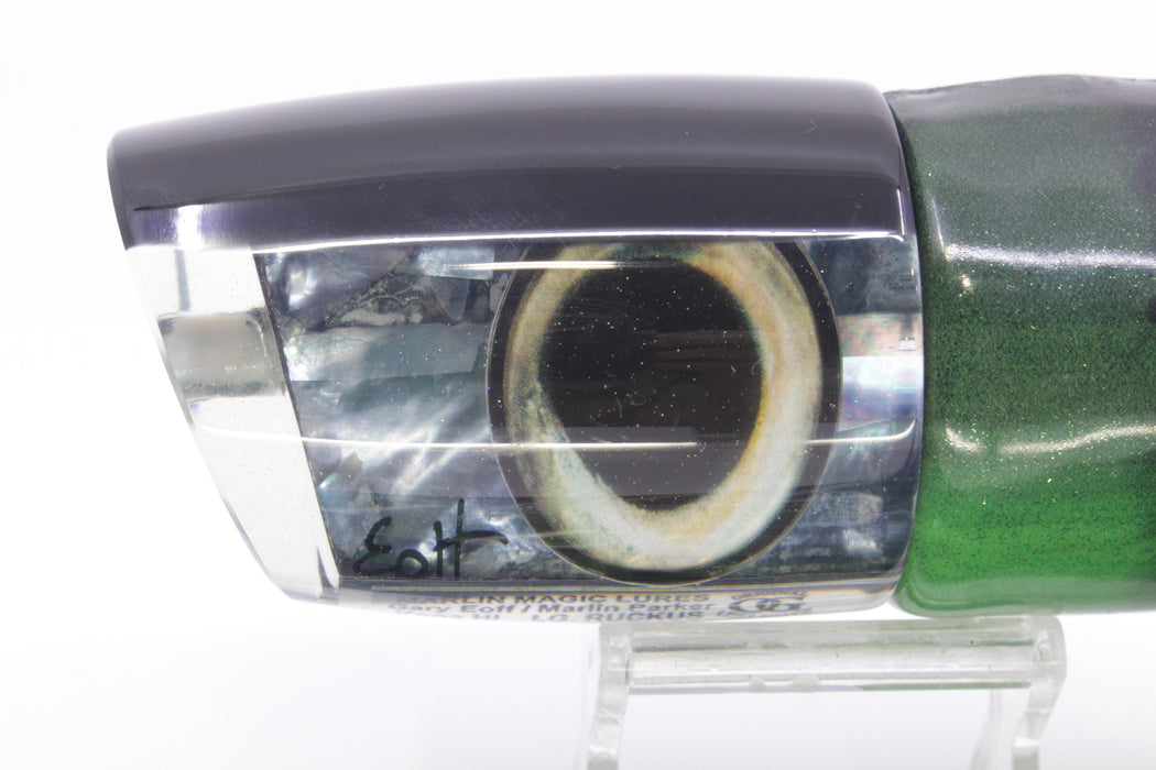 Marlin Magic Tahitian MOP Black Back Large Ruckus 14" 11.3oz FT Vinyl Green Tiger