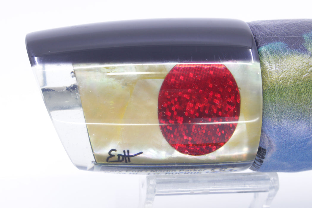 Marlin Magic Golden MOP Black Back Red Eyes Large Ruckus 14" 13oz ALV Yellowfin