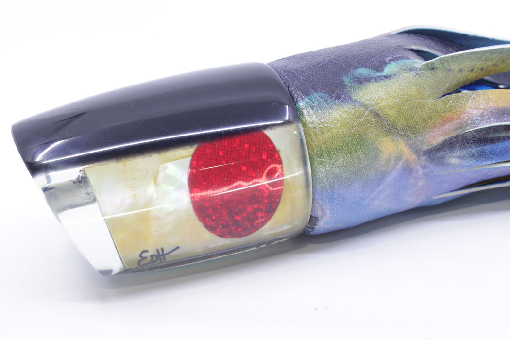 Marlin Magic Golden MOP Black Back Red Eyes Large Ruckus 14" 13oz ALV Yellowfin