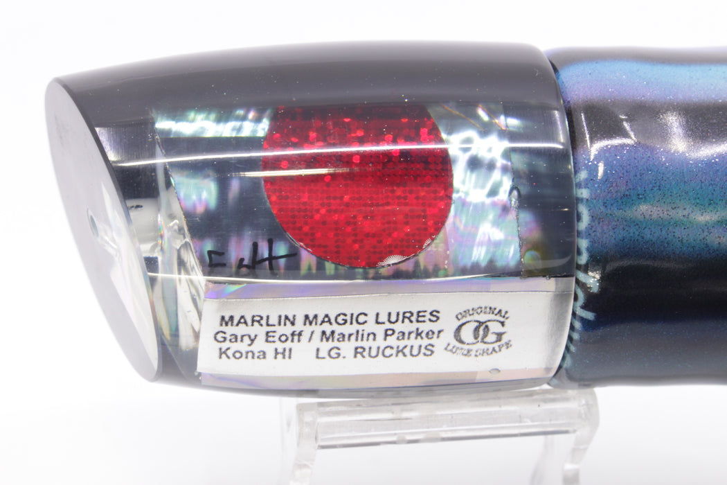 Marlin Magic Blue-Purple Abalone Black Back Large Ruckus 14" 11.3oz FT Vinyl Skipjack