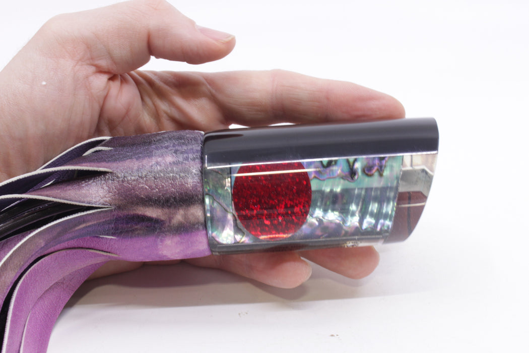 Marlin Magic Blue-Purple Abalone Black Back Red Eyes Papa George 12" 9oz ALV Purple Skipjack