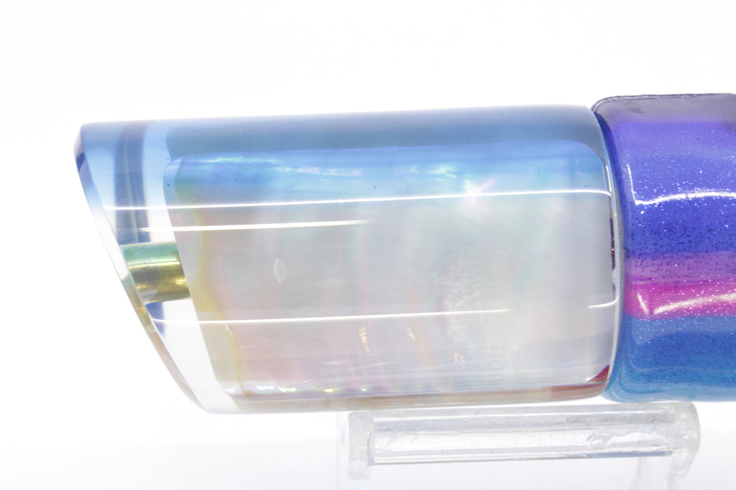 Crampton Baits Real White MOP Blue Back 1/4 Tonner 12" 6.5oz Fire Tailz Blue Dream