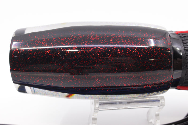 Amaral Lures Black Pearl Silver Rainbow Scale Black Back Naja 16" 14.5oz Black/Blue