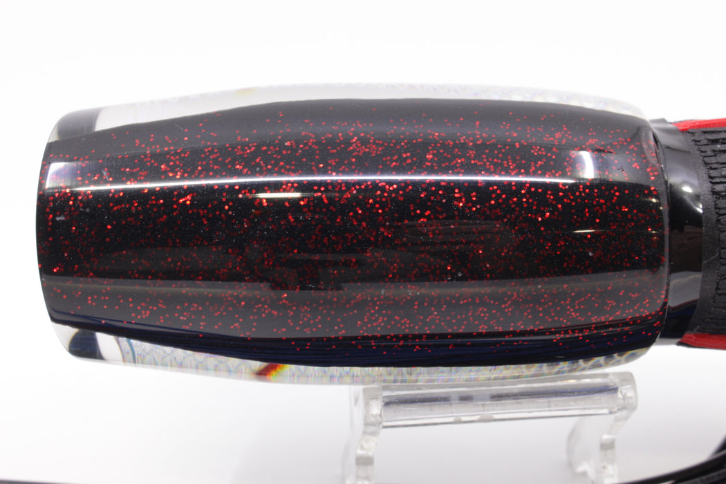 Amaral Lures Black Pearl Silver Rainbow Scale Black Back Naja 16" 14.5oz Black/Blue