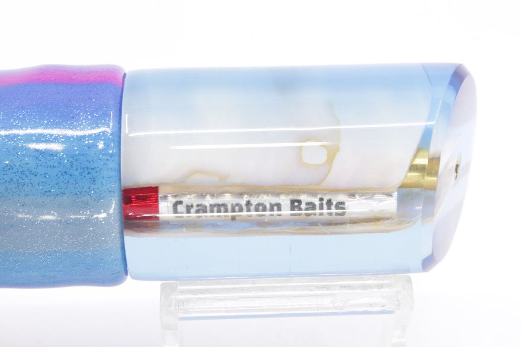 Crampton Baits Real White MOP Blue Back 1/4 Tonner 12" 6.5oz Fire Tailz Blue Dream