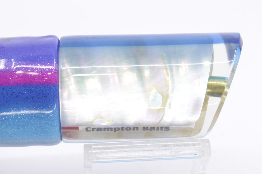 Crampton Baits Real White MOP Blue Back 1/4 Tonner 12" 6.5oz Fire Tailz Blue Dream