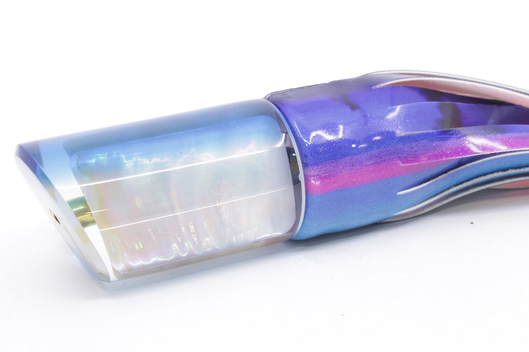 Crampton Baits Real White MOP Blue Back 1/4 Tonner 12" 6.5oz Fire Tailz Blue Dream