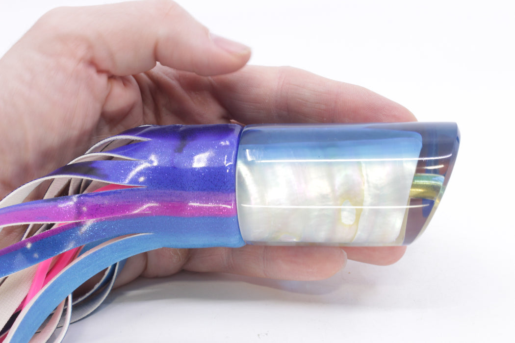 Crampton Baits Real White MOP Blue Back 1/4 Tonner 12" 6.5oz Fire Tailz Blue Dream