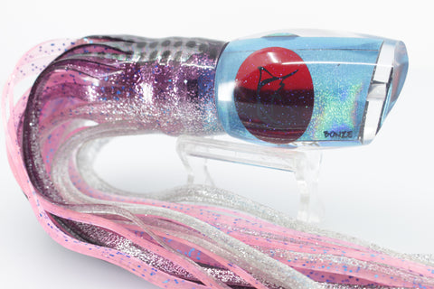 Bonze Lures Ice Blue Rainbow Red Eyes ATM 10" 6oz Purple-Silver-Pink