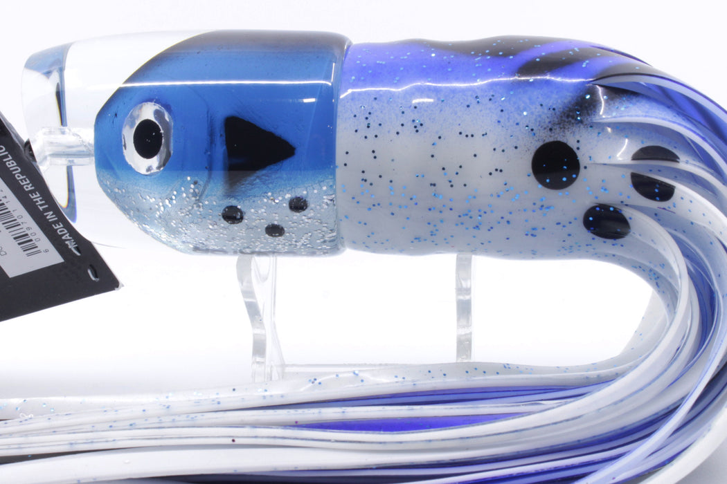 Pulsator Lures Blue-Black Fish Head Dominator Bonito 14" 10oz Skirted Blue-Black-White GZE