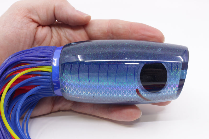 Amaral Lures Ice Blue Rainbow Scale Blue Back Naja 16" 14.5oz Blue/Pink