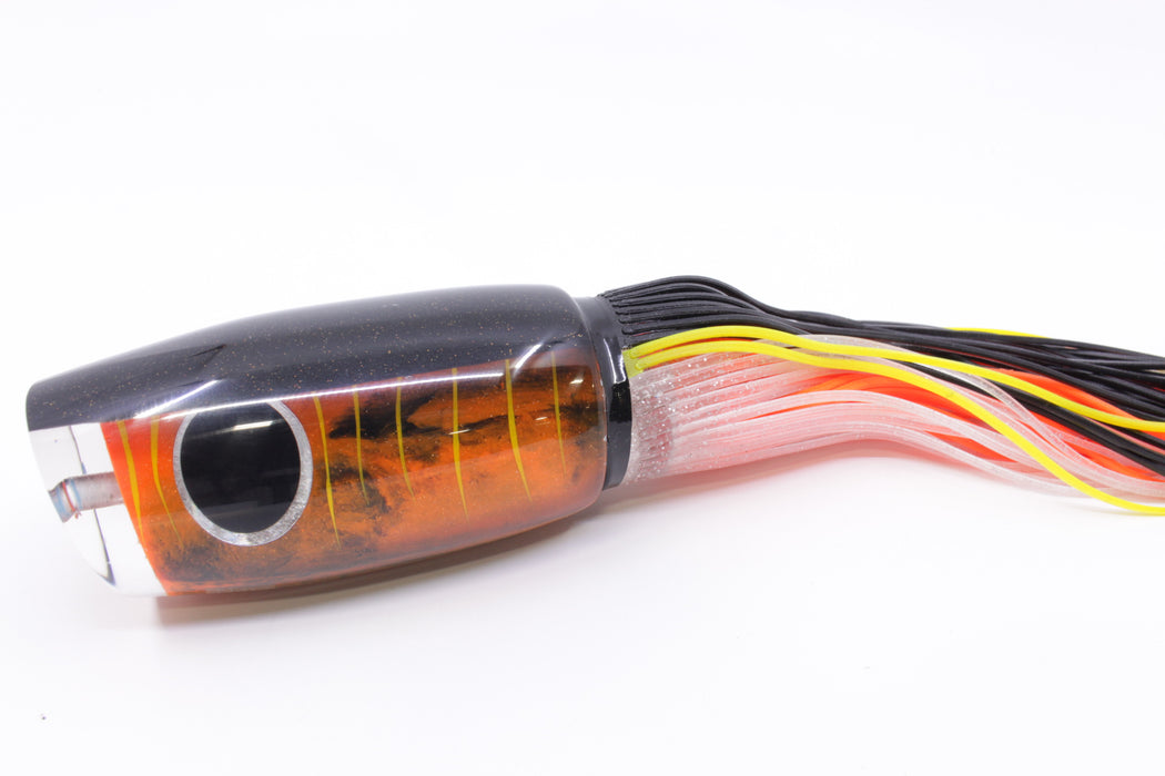 Amaral Lures Orange-Black Marbled Black Back Naja 16" 14.5oz Black-Clear/Orange