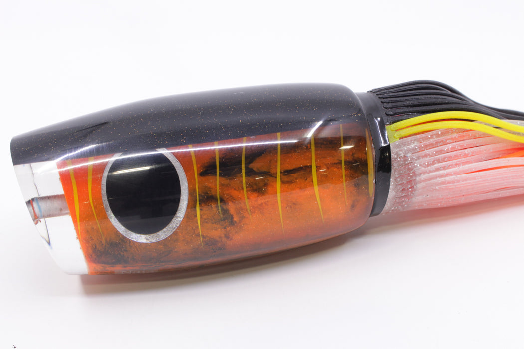 Amaral Lures Orange-Black Marbled Black Back Naja 16" 14.5oz Black-Clear/Orange