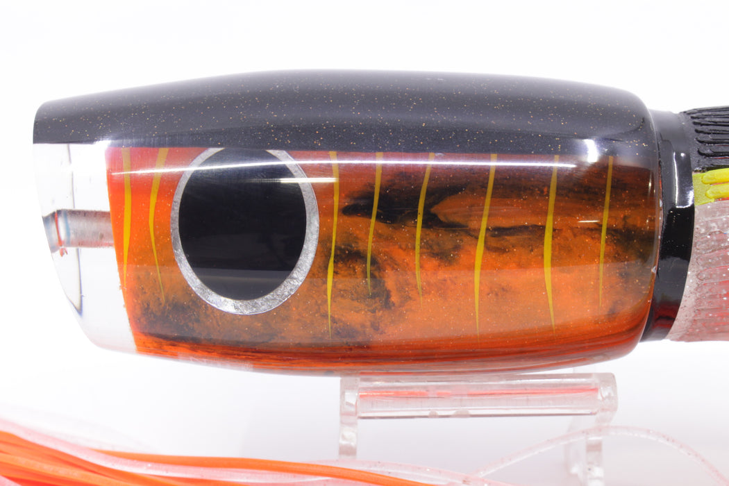 Amaral Lures Orange-Black Marbled Black Back Naja 16" 14.5oz Black-Clear/Orange