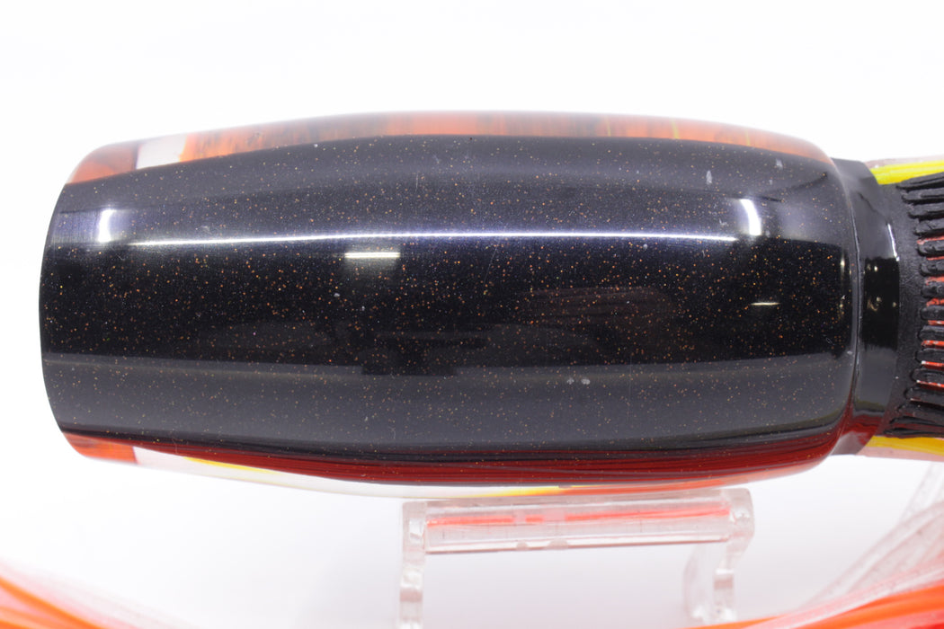 Amaral Lures Orange-Black Marbled Black Back Naja 16" 14.5oz Black-Clear/Orange