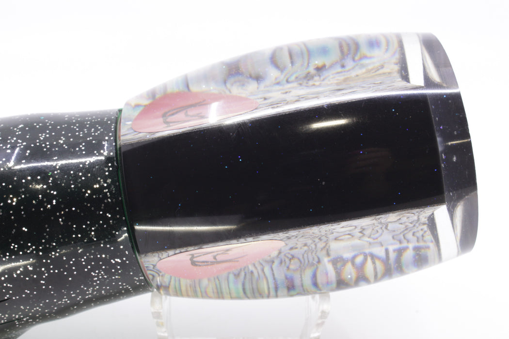 Bonze Lures Paua Shell Red Eyes Hulk 16" 18.5oz Skirted Black-Green