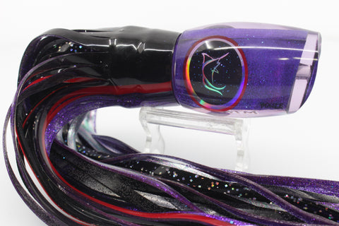 Bonze Lures Purple Rainbow Black Eyes ATM 10" 6oz Black-Purple
