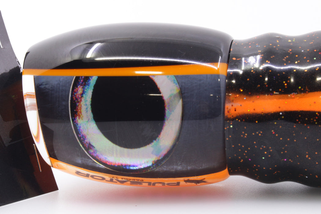 Pulsator Lures Steel Rainbow Black-Orange Back Taxi Eyes Papou 17" 25oz Skirted