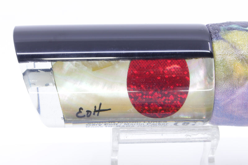Marlin Magic Golden MOP Black Back Red Eyes Papa George 12" 9oz ALV Yellowfin
