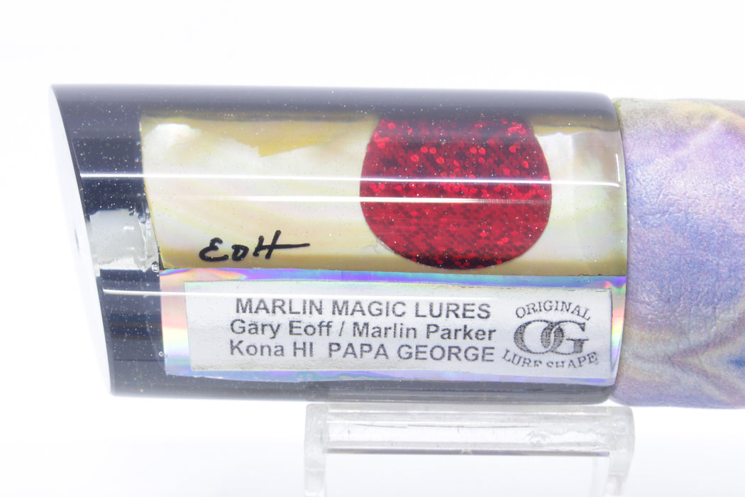 Marlin Magic Golden MOP Black Back Red Eyes Papa George 12" 9oz ALV Yellowfin