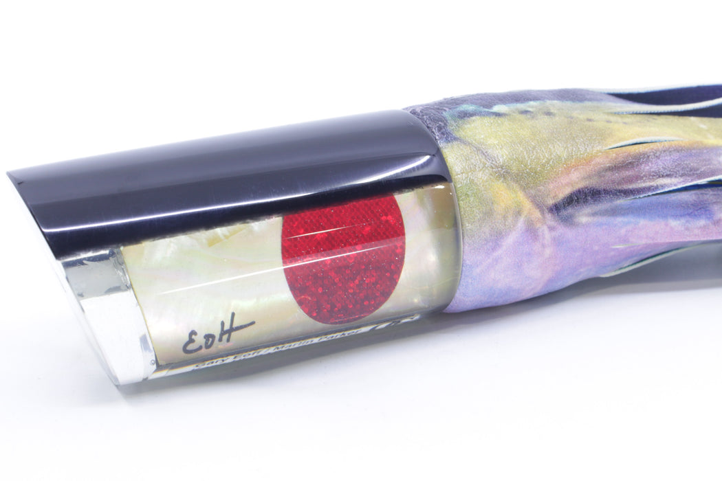 Marlin Magic Golden MOP Black Back Red Eyes Papa George 12" 9oz ALV Yellowfin