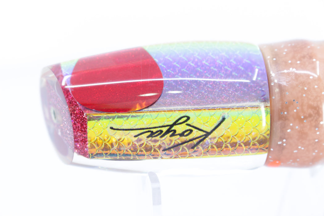 Koya Lures Rainbow Scale Red Eyes 861 9" 5oz Skirted Root Beer