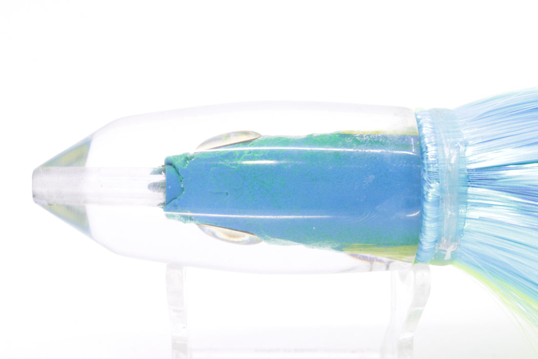 Aloha Lures Ice Blue-Turquoise Back Yellow Fins Deep Six Malolo 9" 6.5oz Strobez