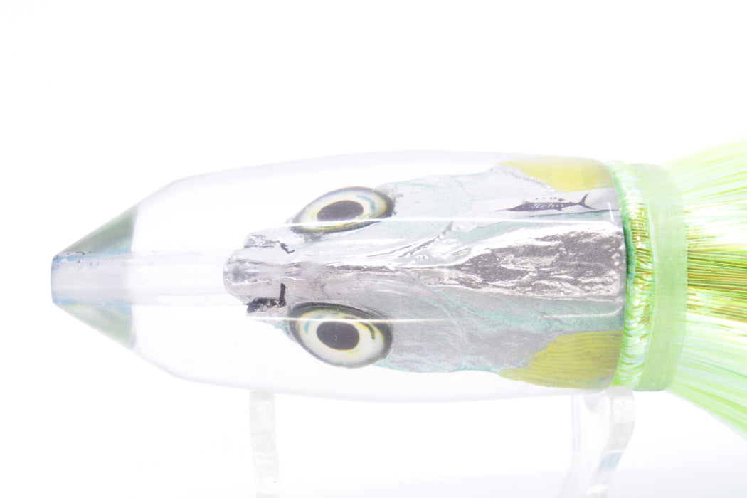 Aloha Lures Ice Blue-Turquoise Back Yellow Fins Deep Six Malolo 9" 6.5oz Strobez