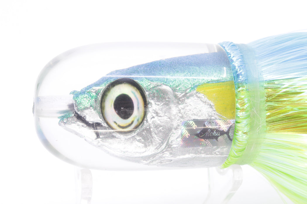 Aloha Lures Ice Blue-Turquoise Back Large Magic Malolo 12" 7oz Strobez Ice Blue-Green