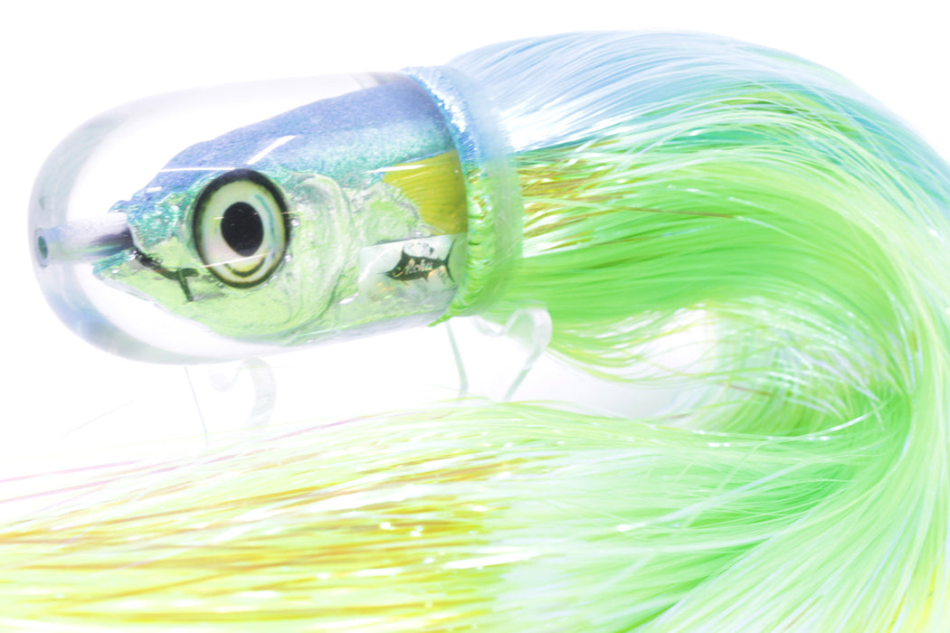 Aloha Lures Ice Blue-Turquoise Back Large Magic Malolo 12" 7oz Strobez Ice Blue-Green