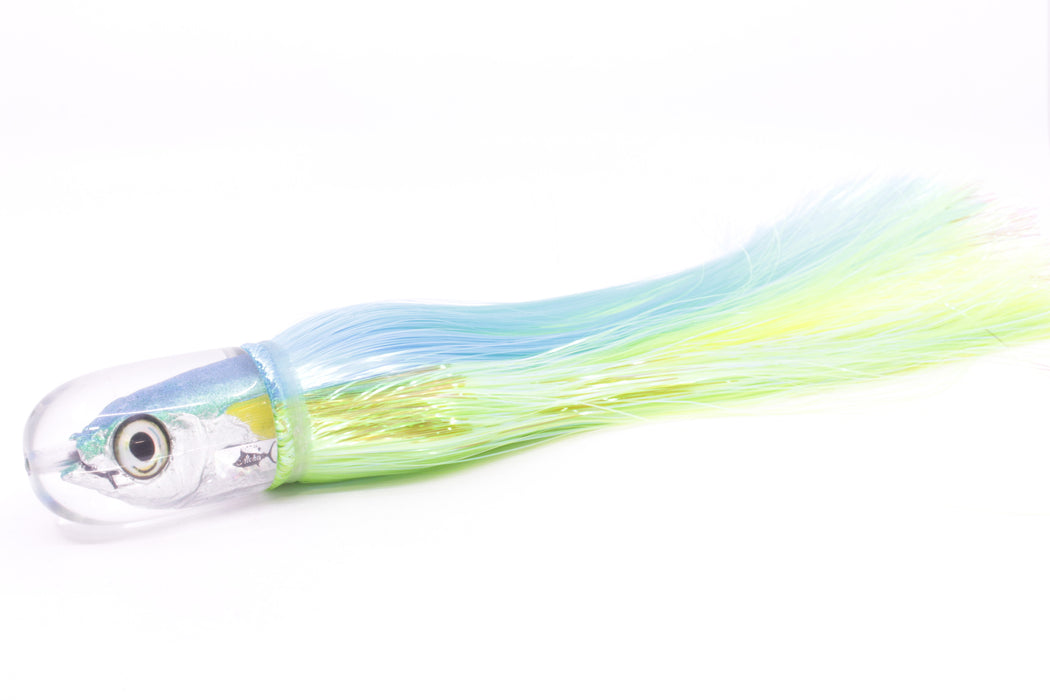 Aloha Lures Ice Blue-Turquoise Back Large Magic Malolo 12" 7oz Strobez Ice Blue-Green