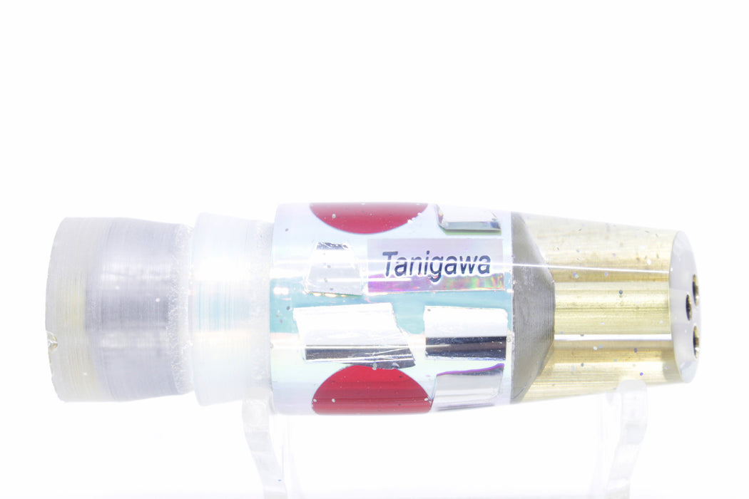 Tanigawa Lures Ice Rainbow Cracked Glass Red Eyes 2-Hole Slant 7" 5oz