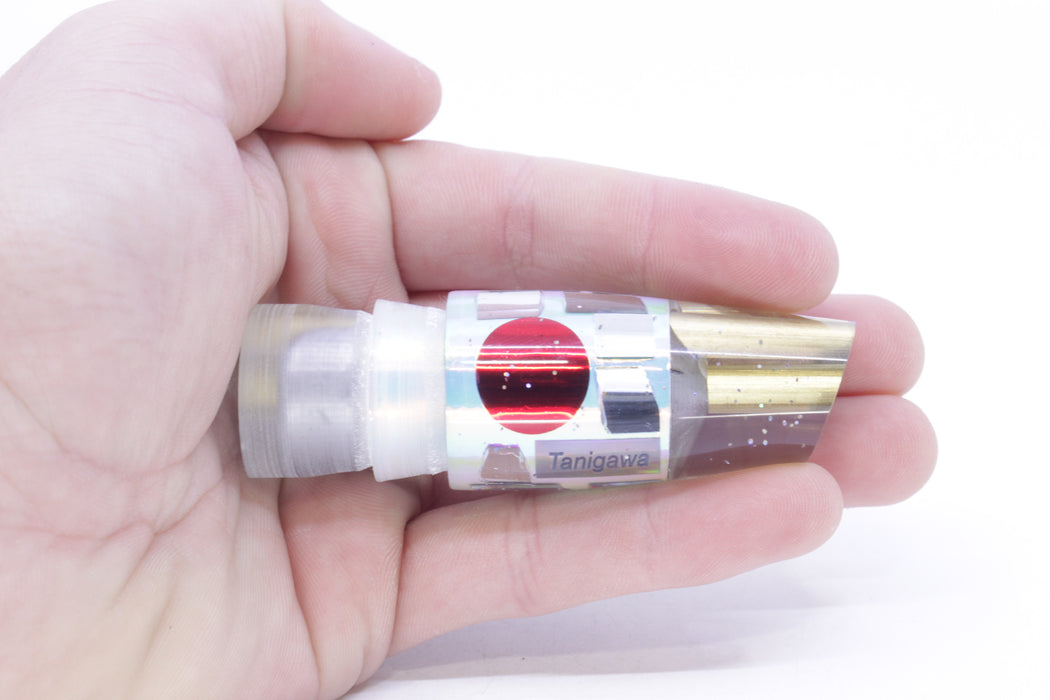 Tanigawa Lures Ice Rainbow Cracked Glass Red Eyes 2-Hole Slant 7" 5oz