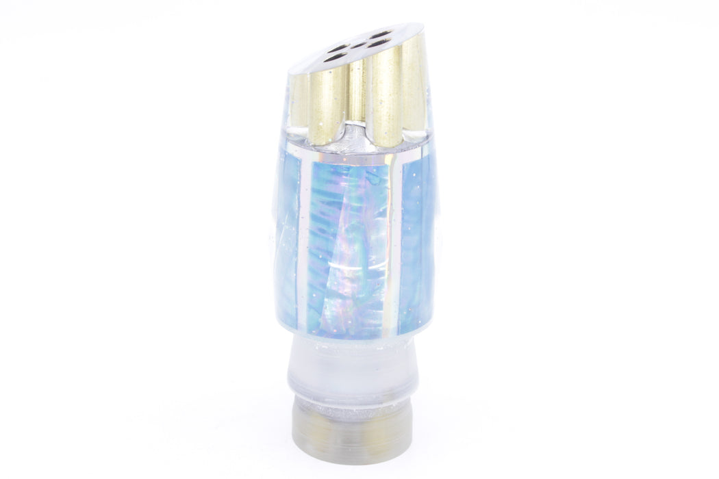 Tanigawa Lures Ice Blue MOP 4-Hole Slant 9"+ 7.5oz