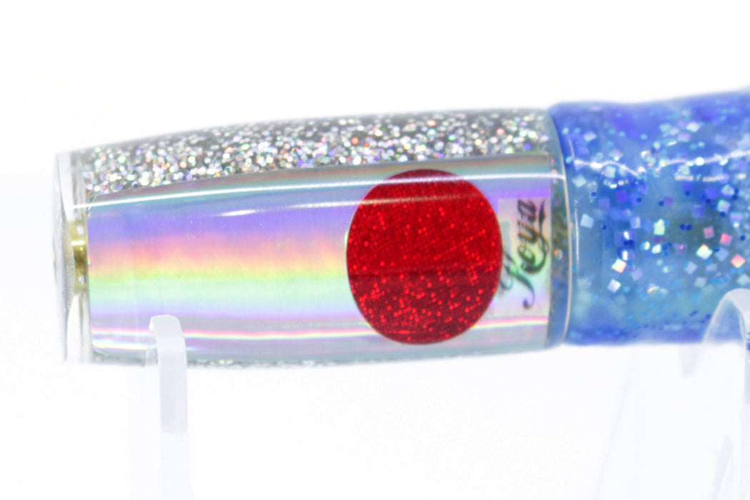 Koya Lures Rainbow Holo Glitter Pearl Red Eyes Hard Head 5.5" 2oz Skirted