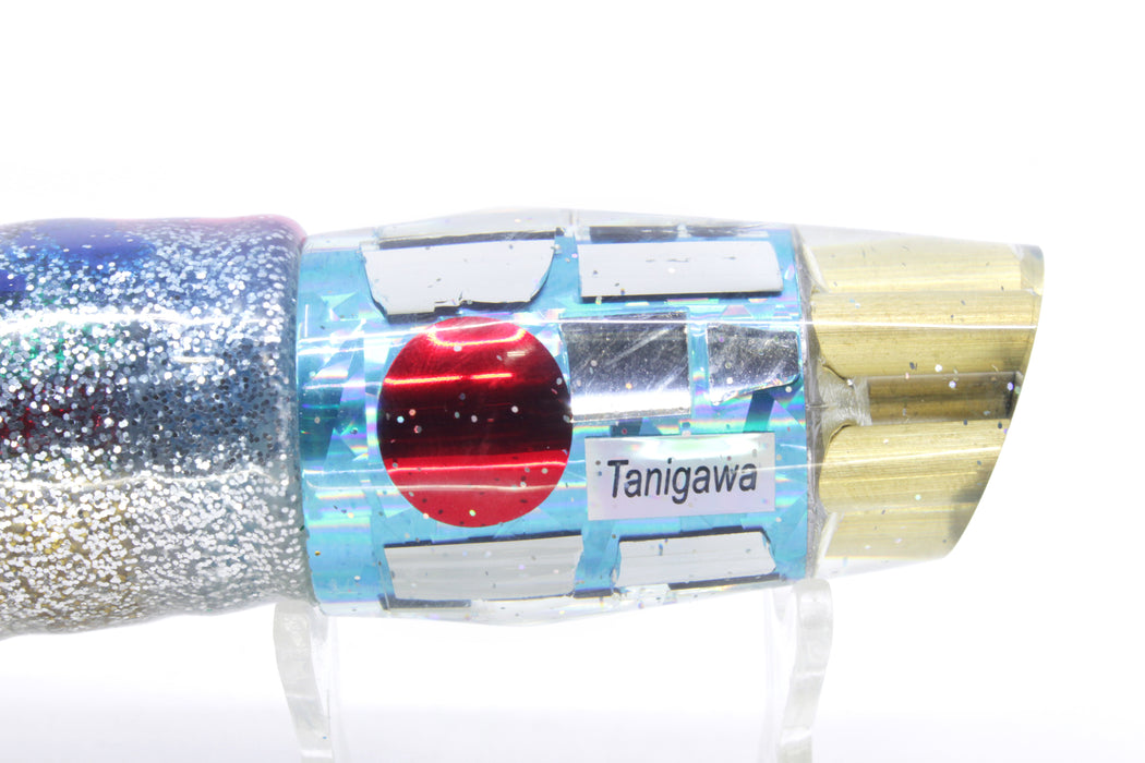 Tanigawa Lures Ice Blue Rainbow Cracked Glass 4-Hole Slant 9"+ 11oz Skirted