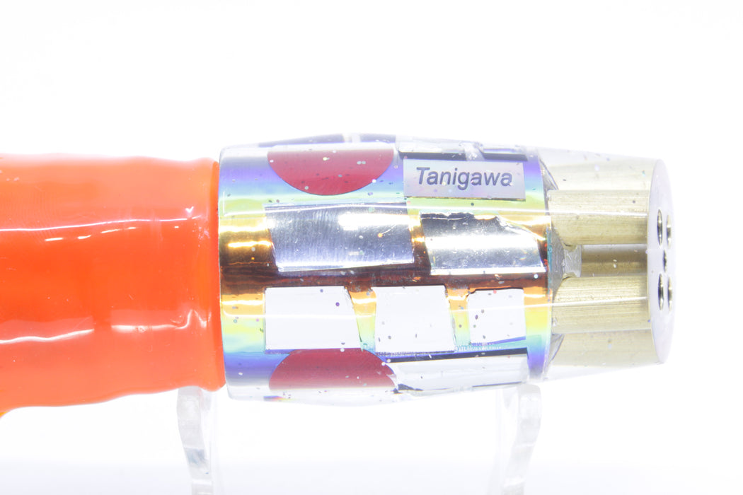 Tanigawa Lures Sunset Rainbow Cracked Glass 4-Hole Slant 9"+ 11oz Skirted Guacamaya