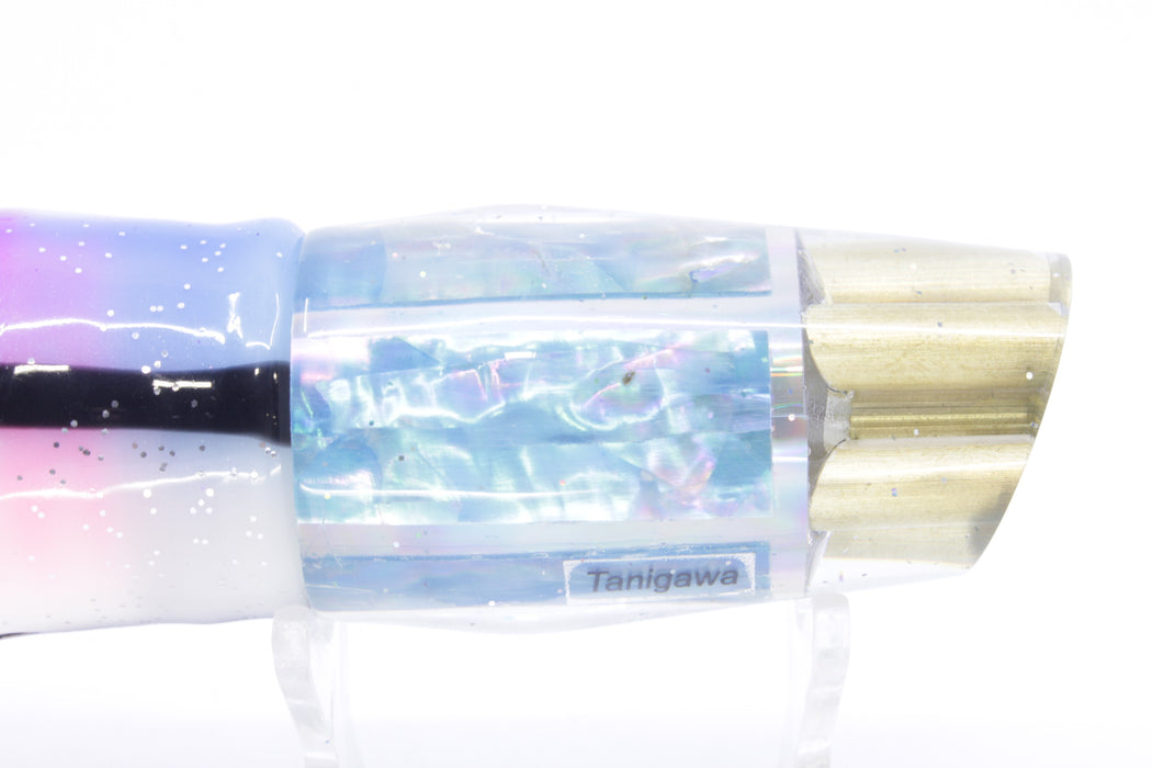 Tanigawa Lures Ice Blue MOP 4-Hole Slant 9"+ 11oz Skirted Gay Bob