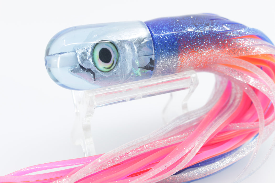 Aloha Lures Blue Small Magic Malolo 7 3.3oz Skirted Blue-Silver-Pink — GZ  Lures Big Game Supply