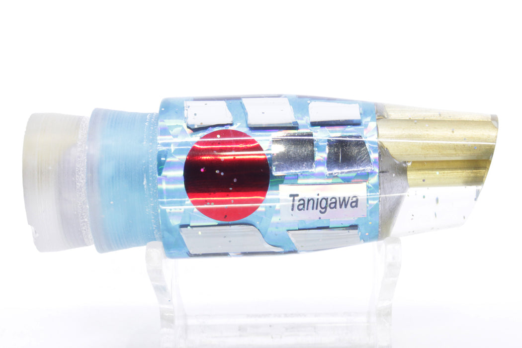 Tanigawa Lures Ice Blue Rainbow Cracked Glass 2-Hole Slant 9"+ 8oz