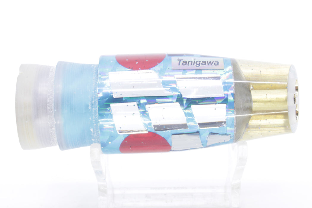 Tanigawa Lures Ice Blue Rainbow Cracked Glass 2-Hole Slant 9"+ 8oz