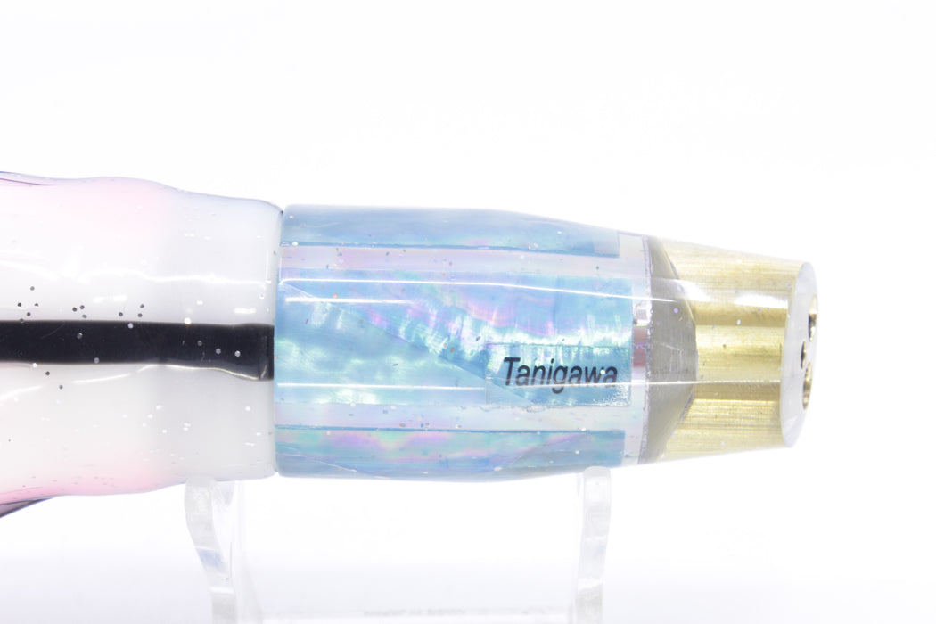 Tanigawa Lures Ice Blue MOP 2-Hole Slant 9"+ 11oz Skirted Gay Bob