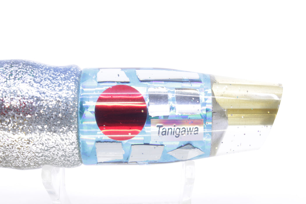 Tanigawa Lures Ice Blue Rainbow Cracked Glass 2-Hole Slant 9"+ 11oz Skirted